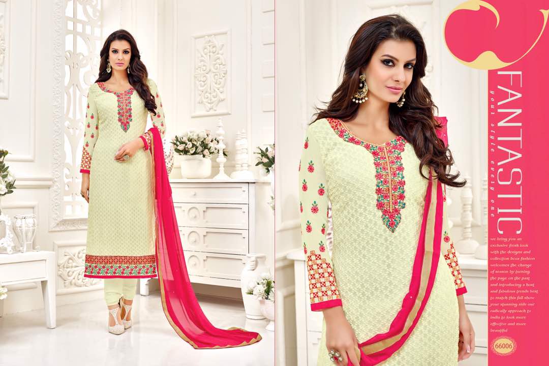 Sofiya By Assian Art 66001 To 66008 Series Designer Beautiful Colorful Fancy Party Wear & Occasional Wear Georgette Embroidered Dresses At Wholesale Price