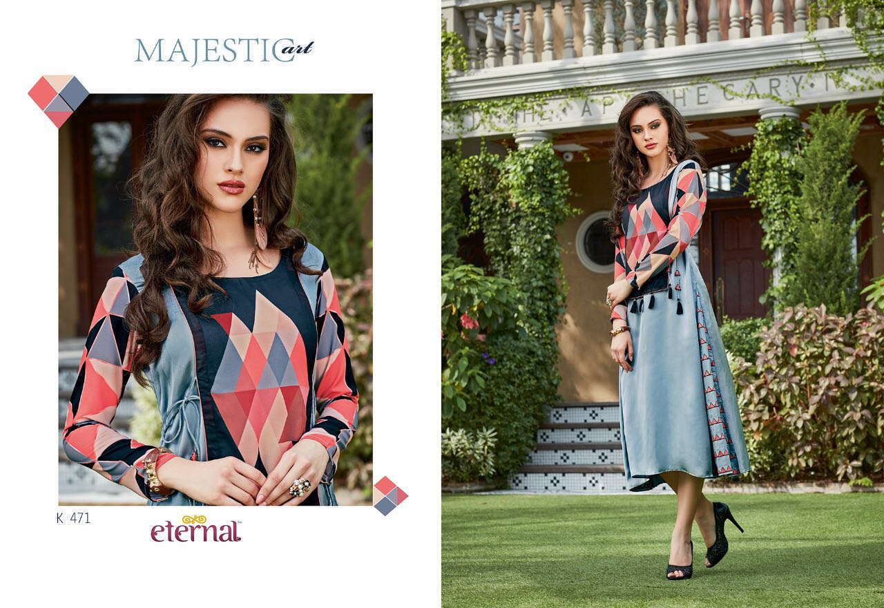 Star Light Vol-2 By Eternal 470 To 481 Series Designer Beautiful Fancy Stylish Colorful Party Wear & Ethnic Wear Georgette Kurtis At Wholesale Price