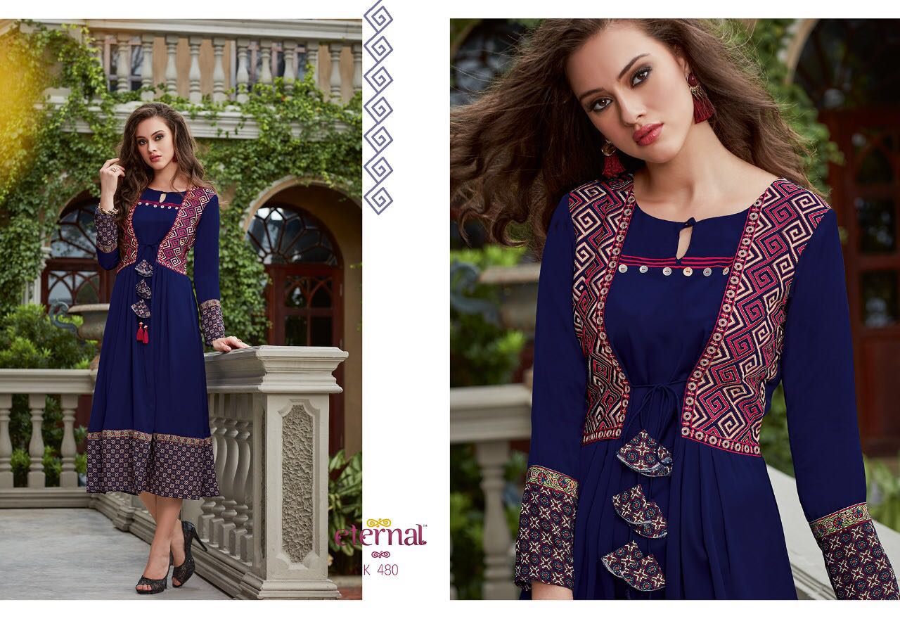 Star Light Vol-2 By Eternal 470 To 481 Series Designer Beautiful Fancy Stylish Colorful Party Wear & Ethnic Wear Georgette Kurtis At Wholesale Price