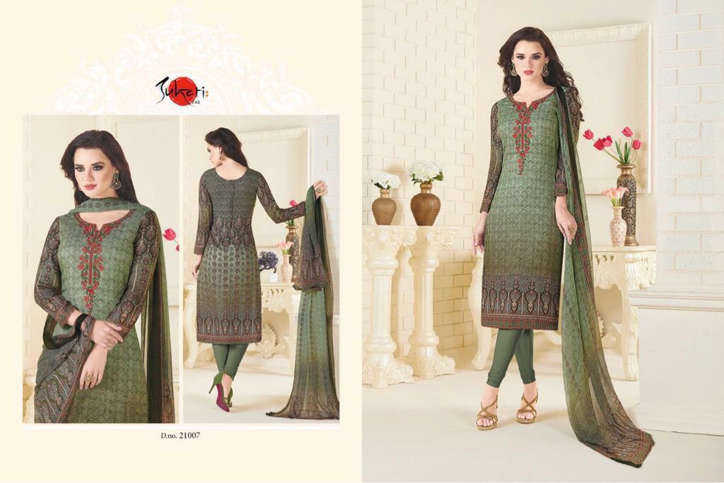 Suhati Vol-8 By Suhati Fab 21006 To 21014 Series Beautiful Colorful Stylish Winter Wear & Casual Wear Pure Pashmina Digital Printed With Embroidered Dresses At Wholesale Price