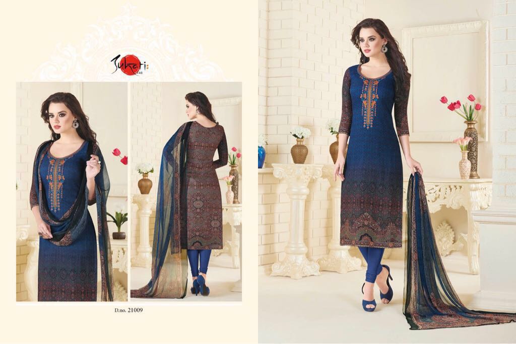 Suhati Vol-8 By Suhati Fab 21006 To 21014 Series Beautiful Colorful Stylish Winter Wear & Casual Wear Pure Pashmina Digital Printed With Embroidered Dresses At Wholesale Price