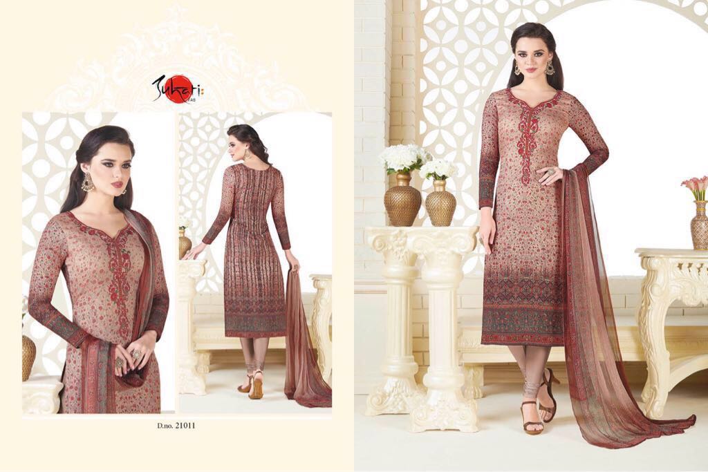 Suhati Vol-8 By Suhati Fab 21006 To 21014 Series Beautiful Colorful Stylish Winter Wear & Casual Wear Pure Pashmina Digital Printed With Embroidered Dresses At Wholesale Price