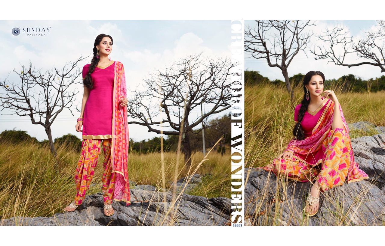 Sunday Patiyala-16 16001 To 16018 Series By Rani Print Indian Traditional Beautiful Colorful Party Wear Casual Wear Occasional Wear Printed Cotton Dresses At Wholesale Price
