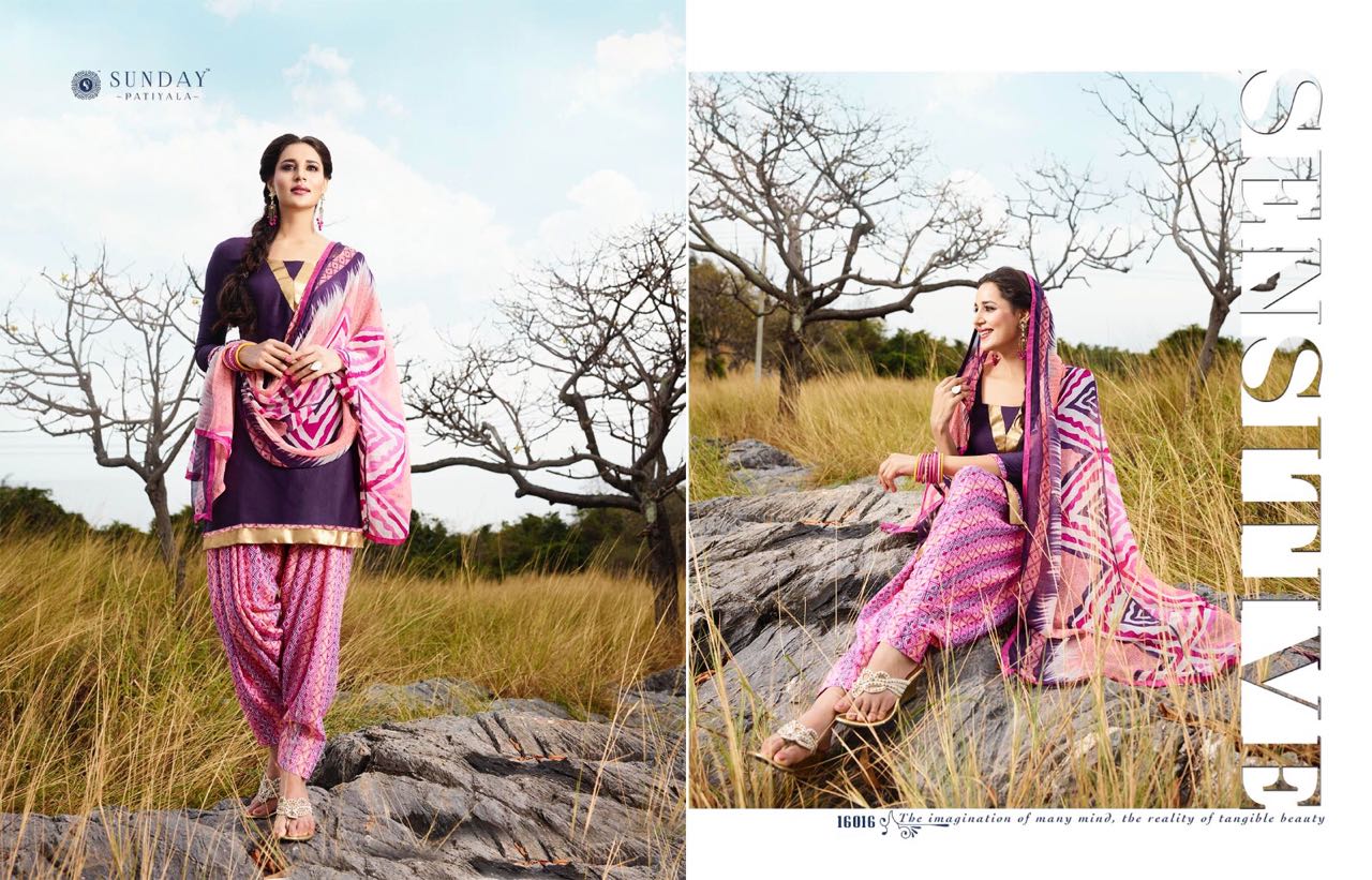 Sunday Patiyala-16 16001 To 16018 Series By Rani Print Indian Traditional Beautiful Colorful Party Wear Casual Wear Occasional Wear Printed Cotton Dresses At Wholesale Price