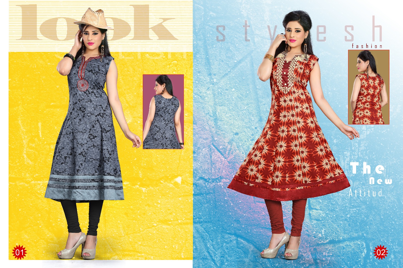 Tanuja By Swarn Pankh 01 To 06 Series Beautiful Stylish Designer Embroidered And Printed Casual Wear Occasional Wear Cambric Cotton Anarkali Kurtis At Wholesale Price