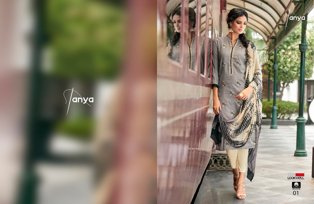 Tanya By Lookwell 01 To 06 Series Indian Beautiful Colorful Stylish Fancy Embroidered Casual Wear & Occasional Wear Cotton Printed Dresses At Wholesale Price