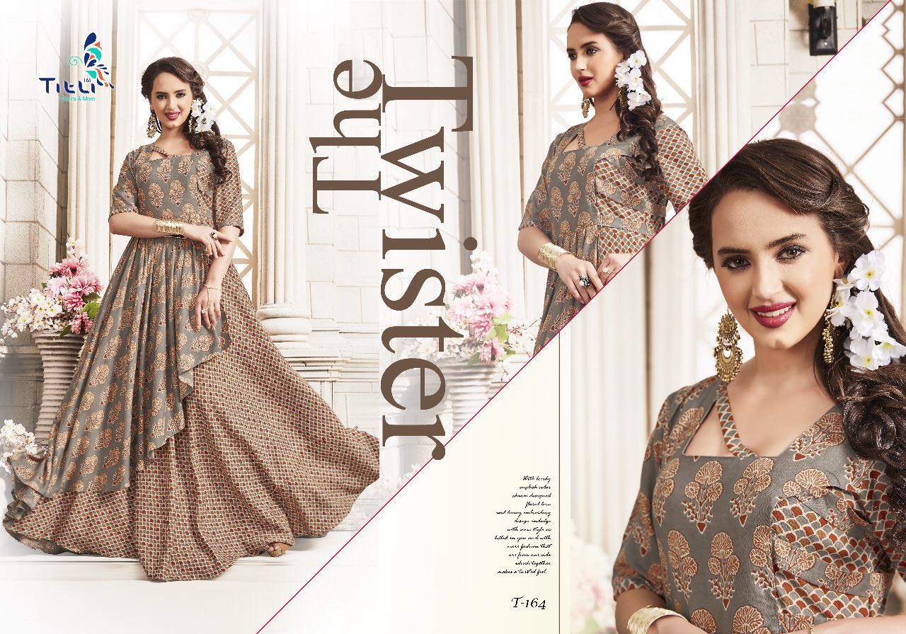 Titli Vol-1 By Titli 158 To 165 Series Designer Stylish Colorful Fancy Beautiful Party Wear & Ethnic Wear Rayon Printed Kurtis At Wholesale Price