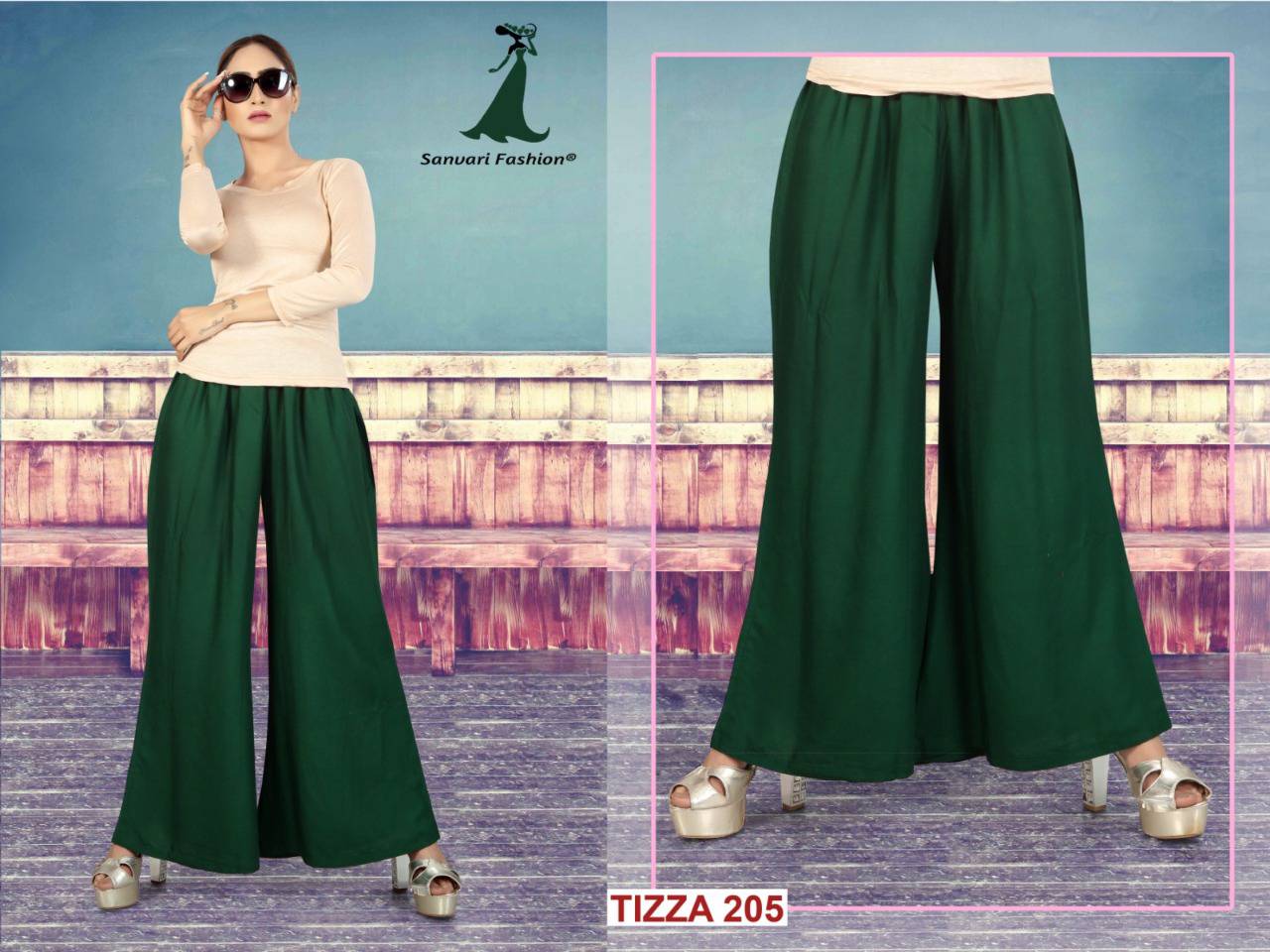 Tizza Vol-2 By Sanvari Fashion 201 To 210 Series Stylish Colorful Beautiful Fancy Ethnic Wear & Casual Wear Heavy Rayon Palazzos At Wholesale Price