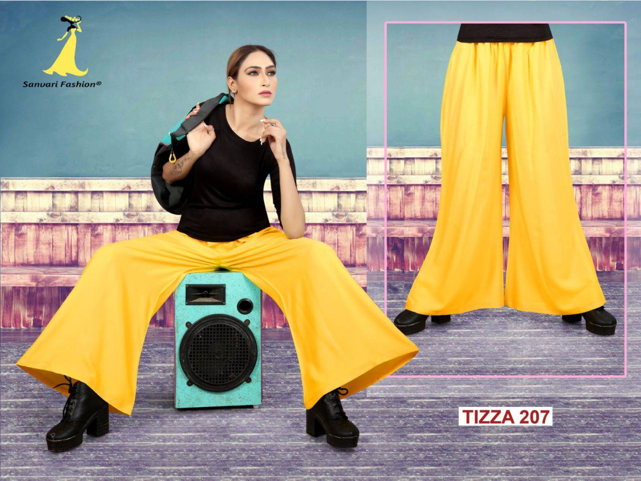 Tizza Vol-2 By Sanvari Fashion 201 To 210 Series Stylish Colorful Beautiful Fancy Ethnic Wear & Casual Wear Heavy Rayon Palazzos At Wholesale Price