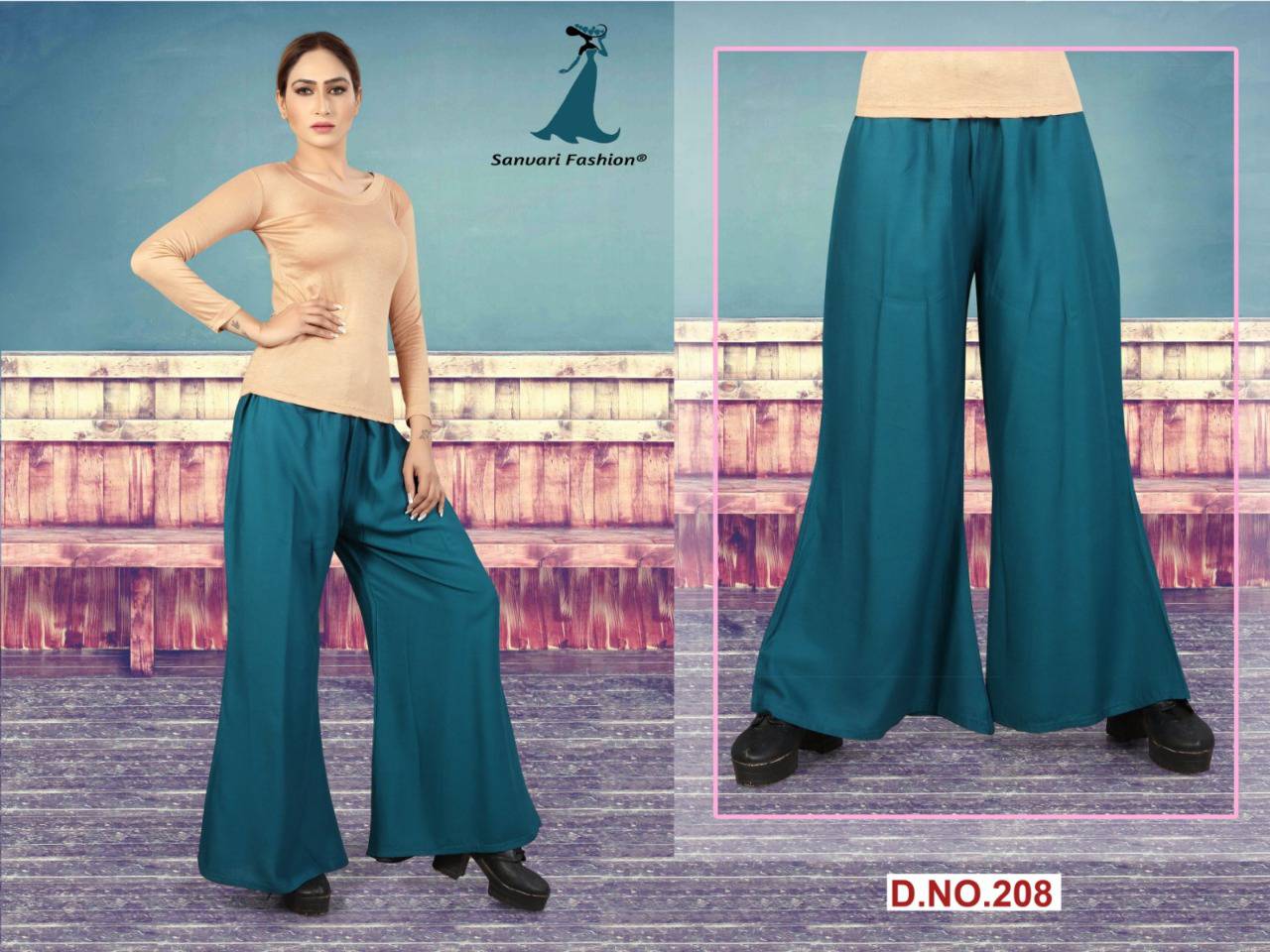 Tizza Vol-2 By Sanvari Fashion 201 To 210 Series Stylish Colorful Beautiful Fancy Ethnic Wear & Casual Wear Heavy Rayon Palazzos At Wholesale Price