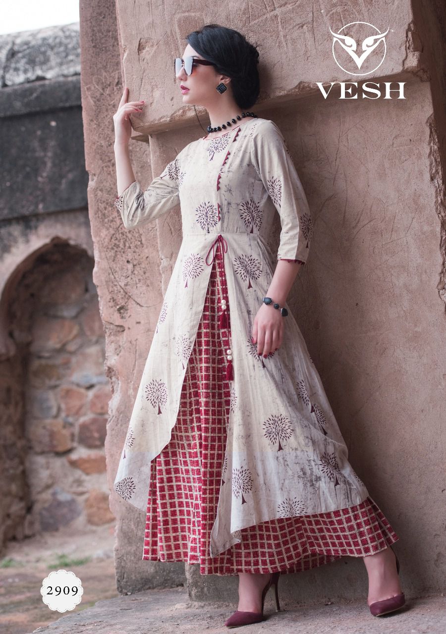 Trendy By Vesh 2901 To 2912 Series Stylish Beautiful Fancy Colorful Ethnic Wear & Casual Wear Cotton Printed Kurtis At Wholesale Price