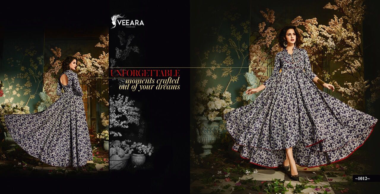 Veeara Vol-2 By Veeara 1011 To 1016 Series Designer Beautiful Stylish Colorful Fancy Beautiful Casual Wear & Ethnic Wear Heavy Rayon With Dabu Printed Kurtis At Wholesale Price