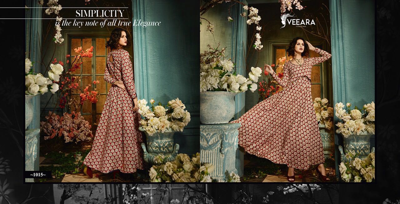 Veeara Vol-2 By Veeara 1011 To 1016 Series Designer Beautiful Stylish Colorful Fancy Beautiful Casual Wear & Ethnic Wear Heavy Rayon With Dabu Printed Kurtis At Wholesale Price