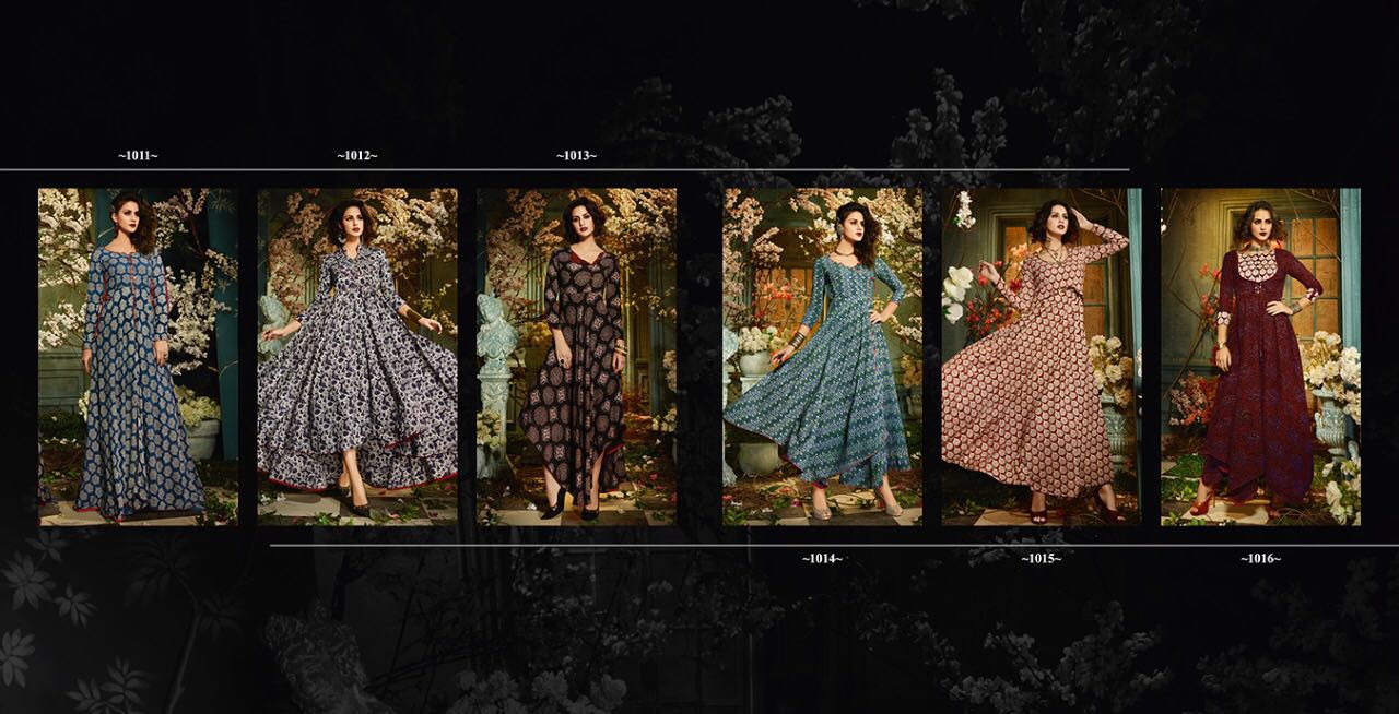 Veeara Vol-2 By Veeara 1011 To 1016 Series Designer Beautiful Stylish Colorful Fancy Beautiful Casual Wear & Ethnic Wear Heavy Rayon With Dabu Printed Kurtis At Wholesale Price
