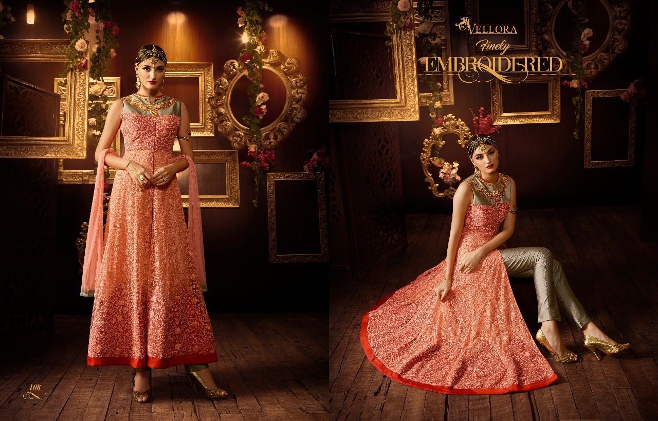 Vellora Vol-1 By Vellora Beautiful Stylish Designer Colorful Embroidered Occasional Wear & Party Wear Lehengas At Wholesale Price