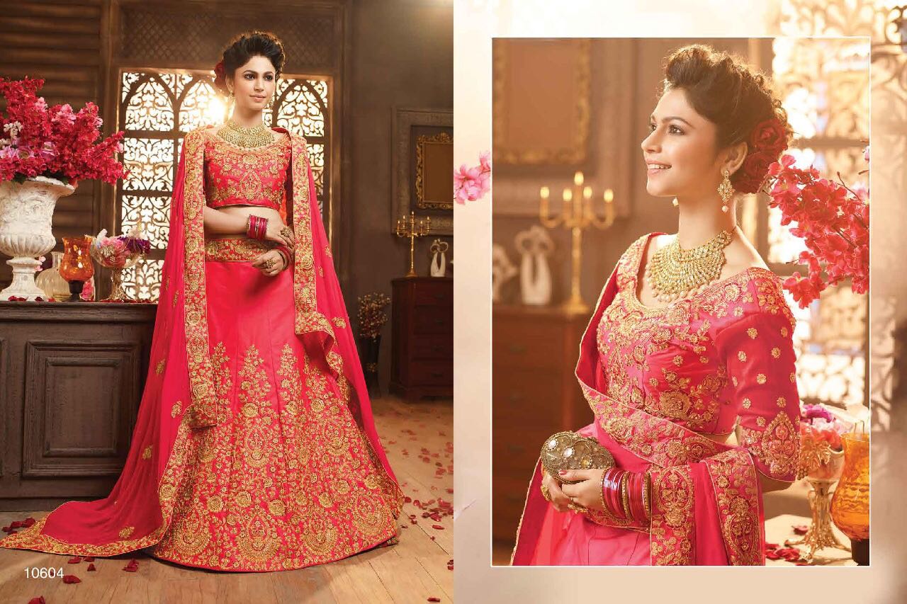 Wedding Season By Riddhoo Fashion 10601 To 10608 Series Designer Wedding Collection Beautiful Stylish Fancy Colorful Party Wear & Occasional Wear Georgette Embroidered Lehengas At Wholesale Price