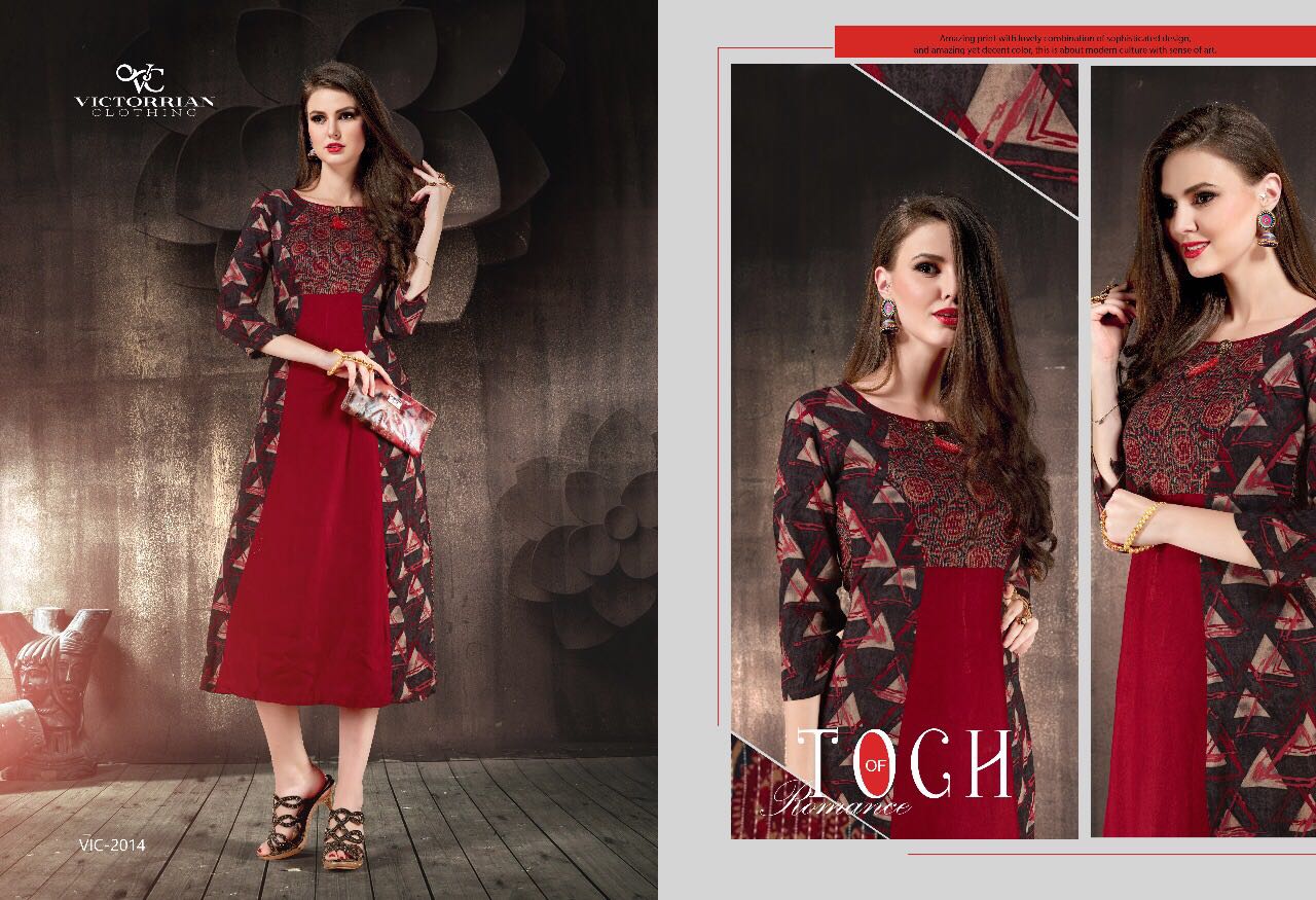 Wings Vol-4 By Victorrian Clothing 2011 To 2018 Series Beautiful Stylish Colorful Fancy Casual Wear & Ethnic Wear Vicscose Rayon Printed Kurtis At Wholesale Price