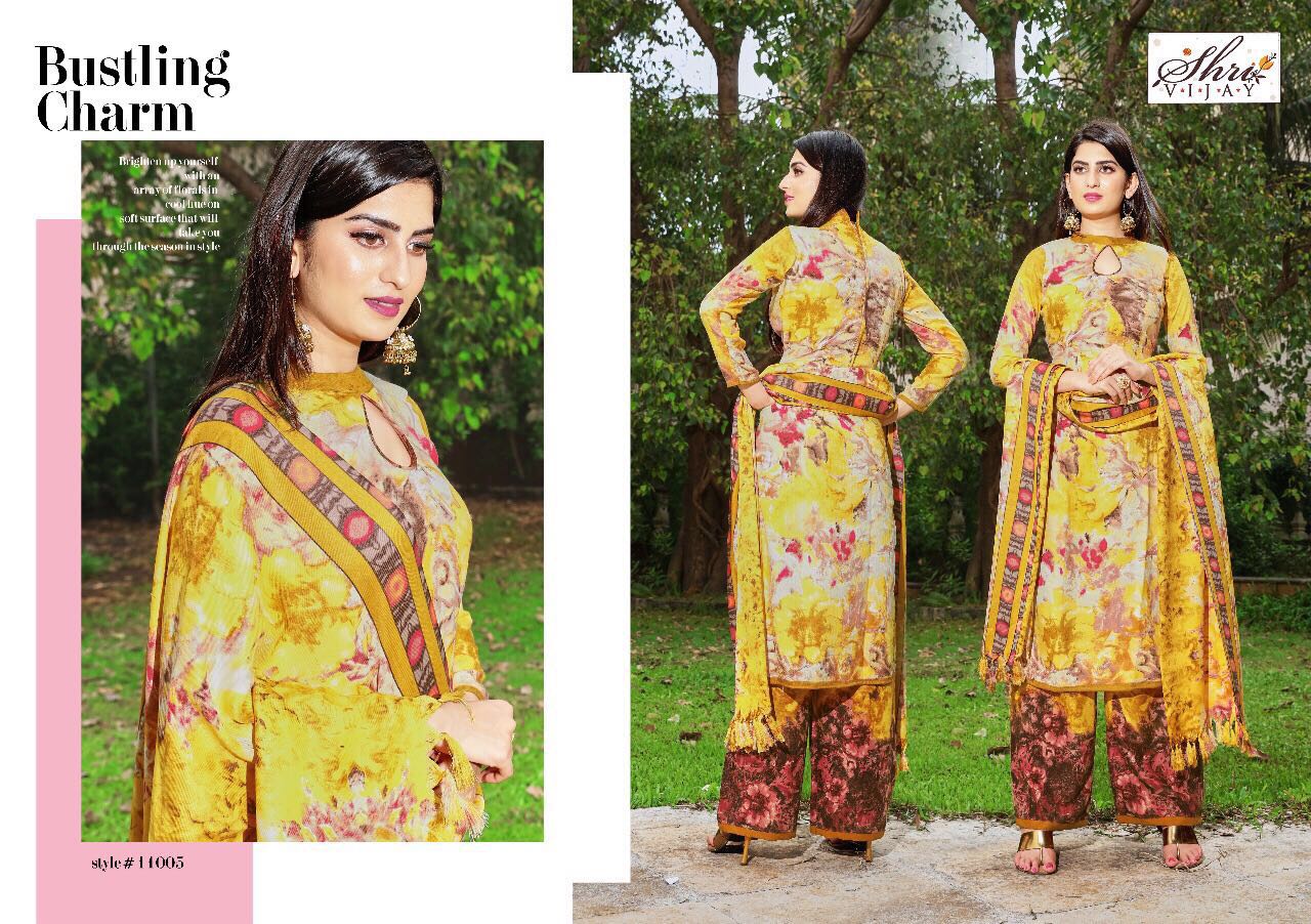 Winter Queen By Shri Vijay 11001 To 11010 Series Beautiful Pakistani Suits Colorful Fancy Ethnic Wear Suits & Casual Wear Pashmina Printed Dresses At Wholeasle Price