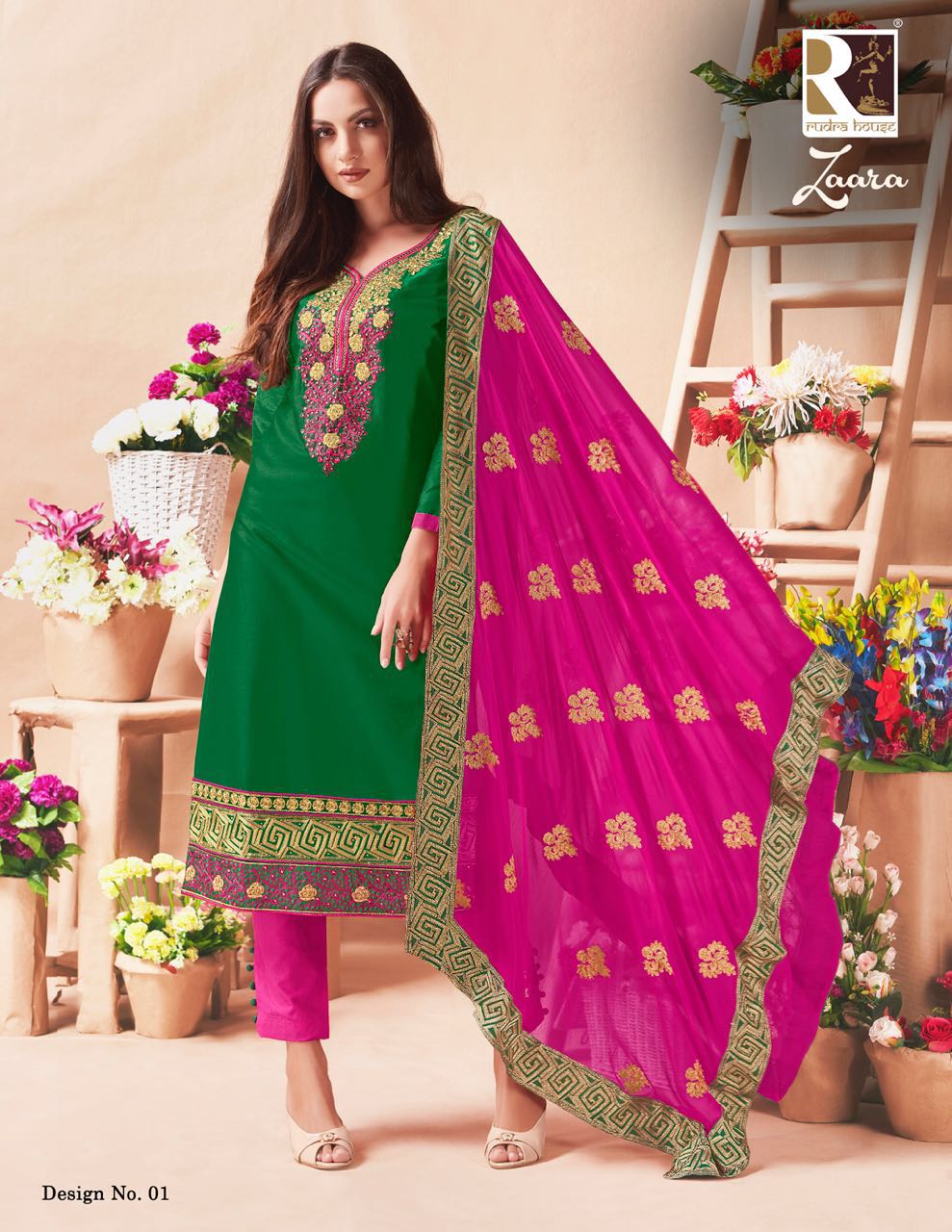 Zaara By Rudra Fashion 01 To 10 Series Designer Beautiful Fancy Colorful Party Wear & Occasional Wear Jam Cotton Dresses At Wholesale Price