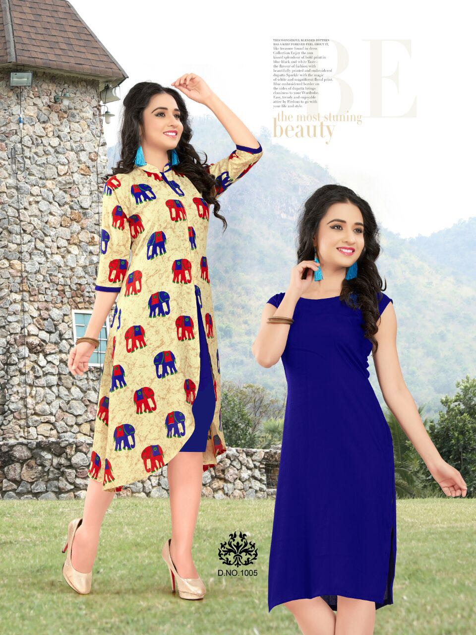 Zenab By Viva & Via 1001 To 1006 Series Stylish Colorful Fancy Beautiful Party Wear & Ethnic Wear Rayon Printed & Dyed Kurtis At Wholesale Price
