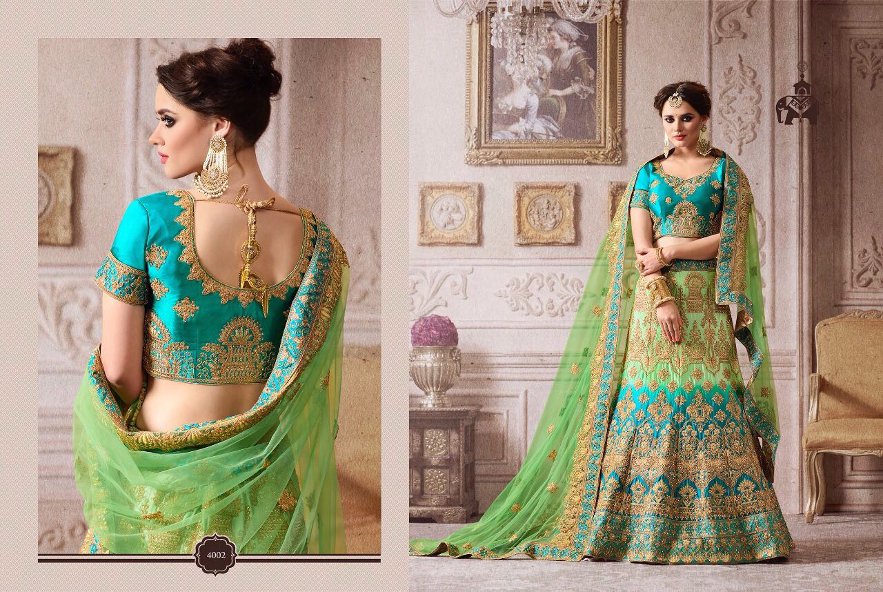 Zikkra Lehenga Vol-2 By Zikkra 4001 To 4011 Series Designer Beautiful Wedding Collection Heavy Embroidery Work Occasional Wear Naylon Satin & Velvet Lehengas At Wholesale Price