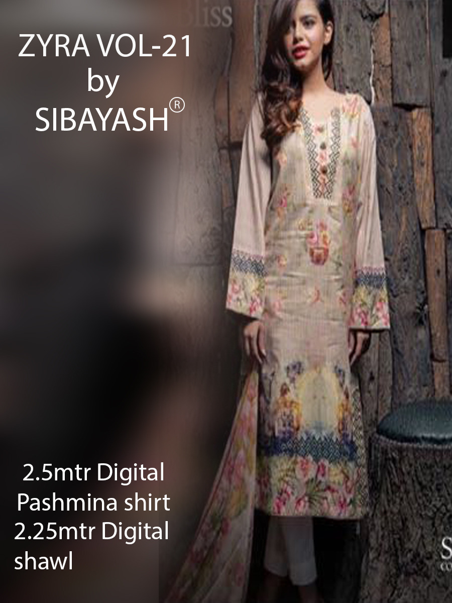 Zyra Vol-21 By Sibayash 01 To 09 Series Beautiful Pakistani Suits With Party Wear & Winter Wear Pashmina Digital Printed Dresses At Wholesale Price