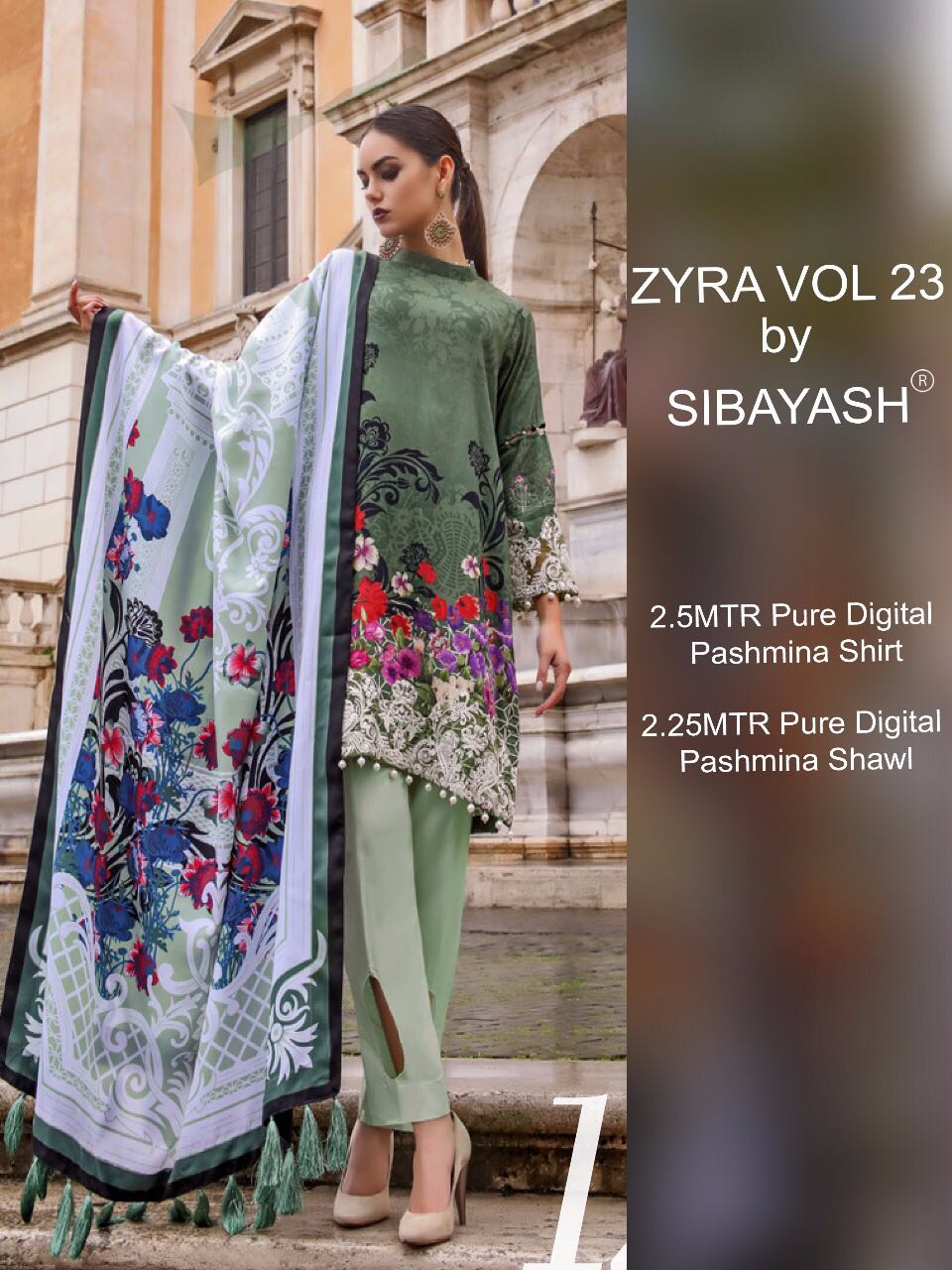 Zyra Vol-23 By Sibayash 01 To 08 Series Pakistani Suits Beautiful Colorful Stylish Winter Wear & Party Wear Pure Pashmina Dresses At Wholesale Price