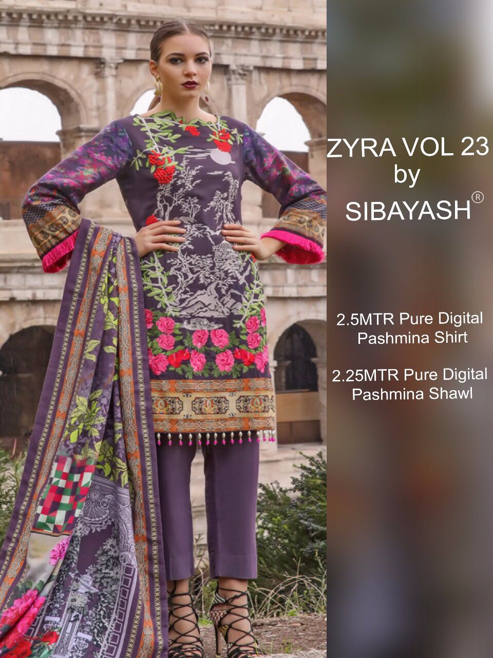 Zyra Vol-23 By Sibayash 01 To 08 Series Pakistani Suits Beautiful Colorful Stylish Winter Wear & Party Wear Pure Pashmina Dresses At Wholesale Price