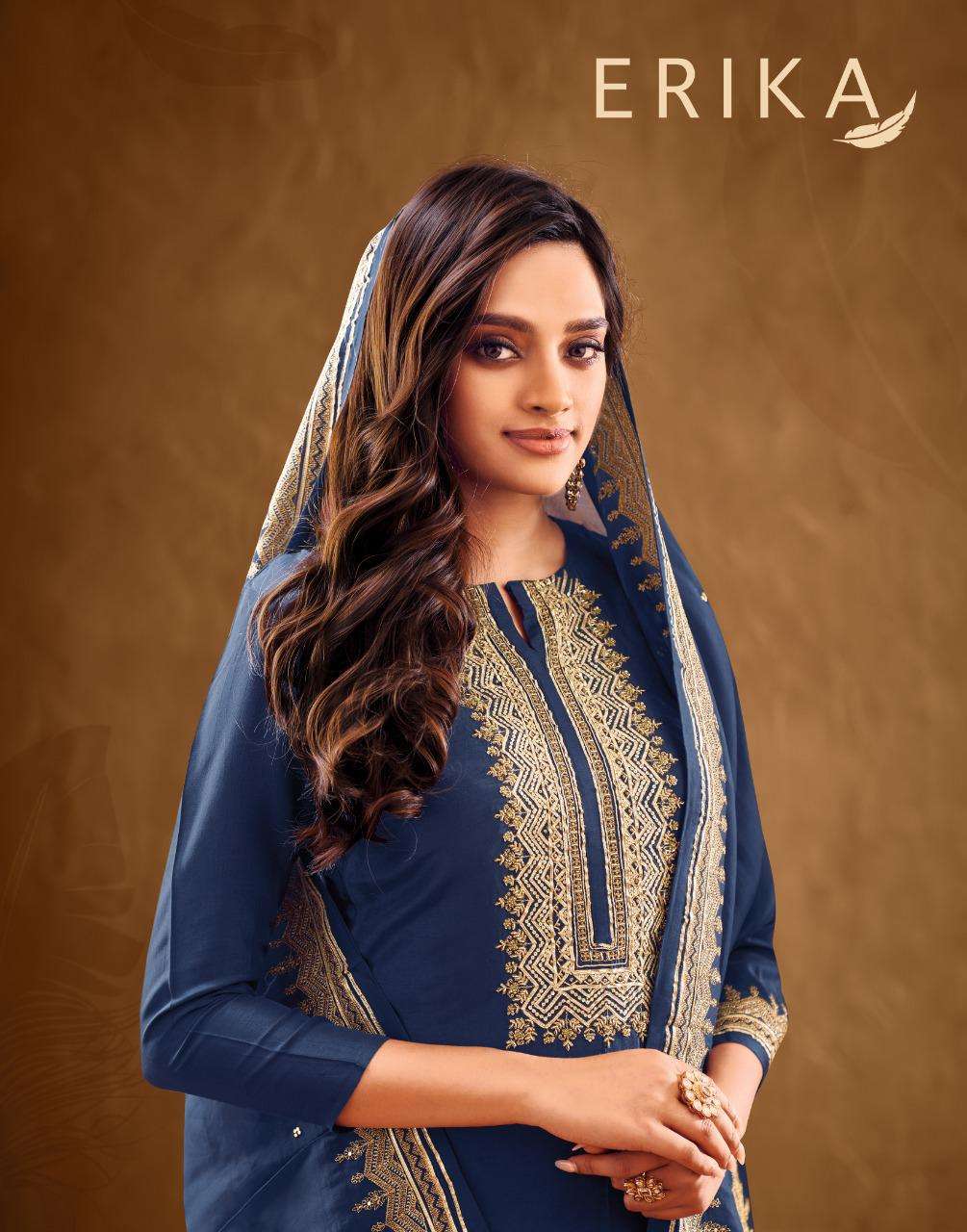 ERIKA BY ANGROOP PLUS 8001 TO 8008 SERIES BEAUTIFUL STYLISH FANCY COLORFUL CASUAL WEAR & ETHNIC WEAR PURE COTTON LAWN WITH EMBROIDERY DRESSES AT WHOLESALE PRICE