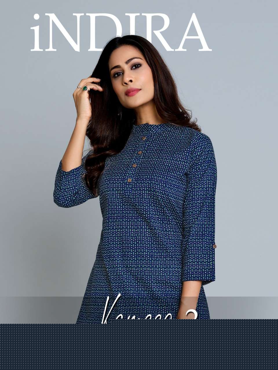 KAMEEZ VOL-2 BY INDIRA 4201 TO 4210 SERIES BEAUTIFUL COLORFUL STYLISH FANCY CASUAL WEAR & READY TO WEAR PURE JAIPURI CAMBRIC COTTON TOPS AT WHOLESALE PRICE