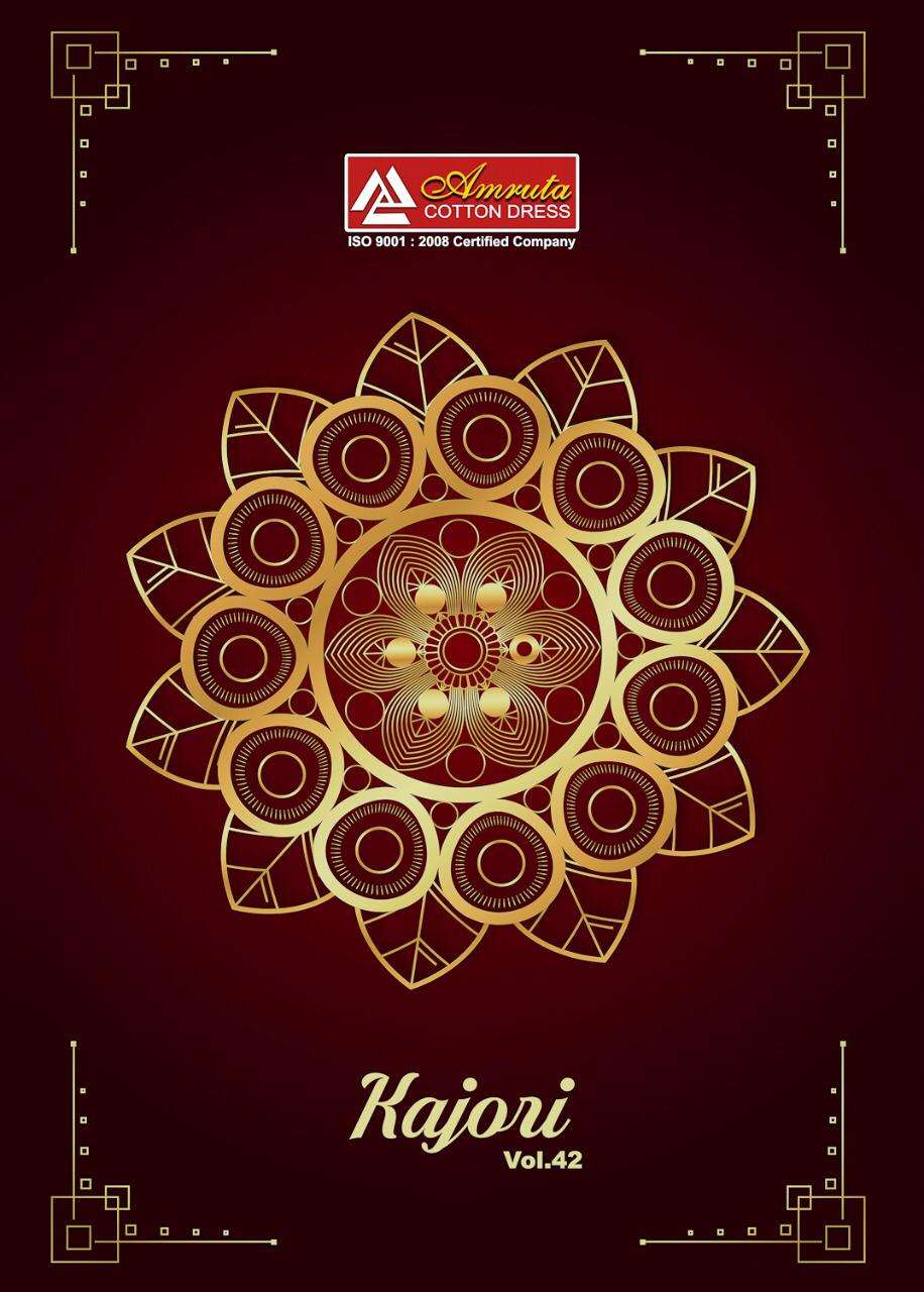 KAJORI VOL-42 BY AMRUTA 4201 TO 4220 SERIES BEAUTIFUL WINTER COLLECTION SUITS STYLISH FANCY COLORFUL CASUAL WEAR & ETHNIC WEAR PURE COTTON PRINT DRESSES AT WHOLESALE PRICE