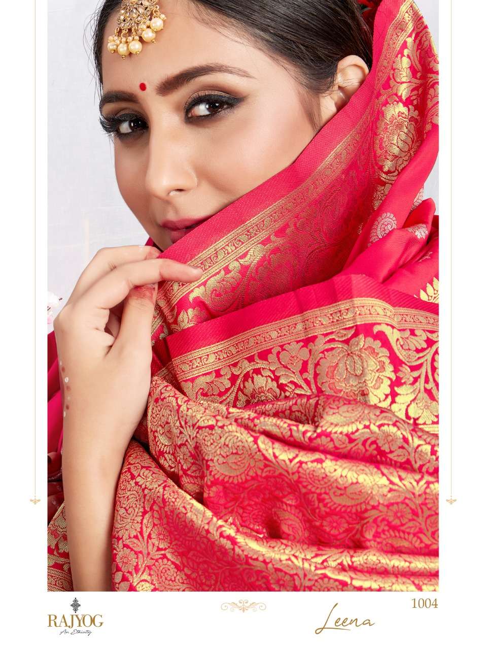 LEENA BY RAJ YOG 1001 TO 1005 SERIES INDIAN TRADITIONAL WEAR COLLECTION BEAUTIFUL STYLISH FANCY COLORFUL PARTY WEAR & OCCASIONAL WEAR SOFT SILK WEAVING SAREES AT WHOLESALE PRICE