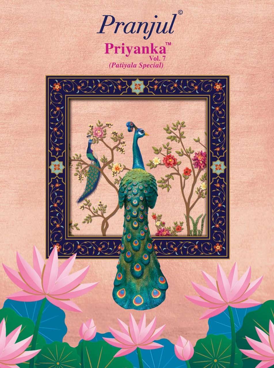 PRIYANKA VOL-7 BY PRANJUL 701 TO 740 SERIES BEAUTIFUL SUITS STYLISH FANCY COLORFUL CASUAL WEAR & ETHNIC WEAR PURE COTTON PRINTED DRESSES AT WHOLESALE PRICE