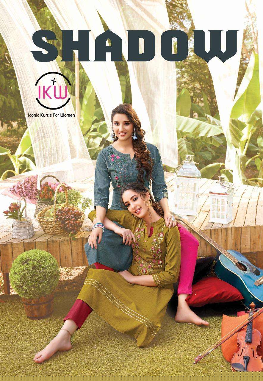 SHADOW VOL-1 BY IKW 001 TO 008 SERIES STYLISH FANCY BEAUTIFUL COLORFUL CASUAL WEAR & ETHNIC WEAR RAYON WEAVED KURTIS AT WHOLESALE PRICE