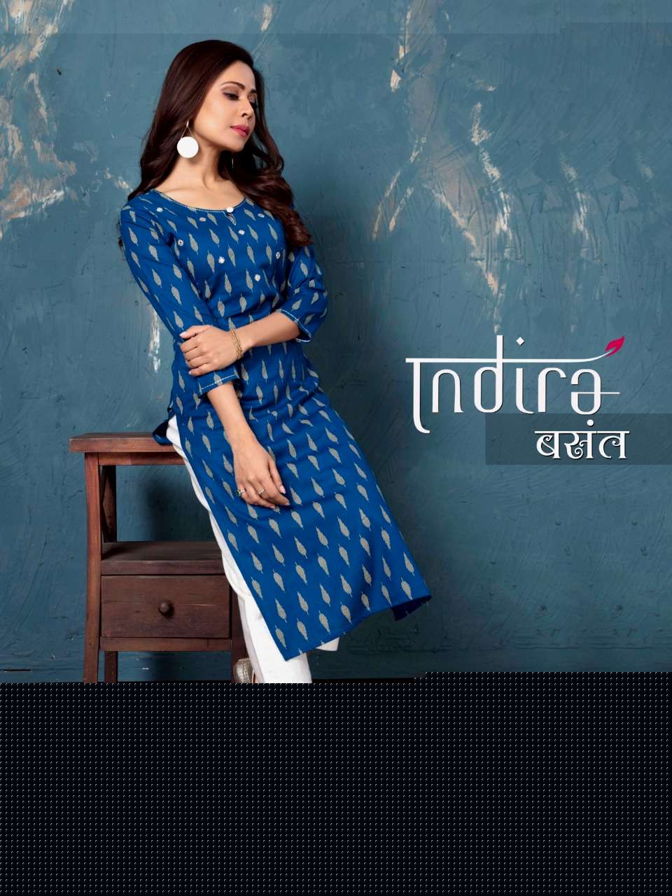 BASANT BY INDIRA 4401 TO 4404 SERIES BEAUTIFUL STYLISH FANCY COLORFUL CASUAL WEAR & ETHNIC WEAR PURE COTTON LINEN KURTIS WITH BOTTOM AT WHOLESALE PRICE