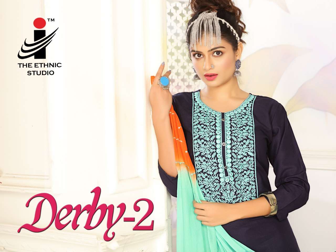 DERBY VOL-2 BY THE ETHNIC STUDIO 01 TO 08 SERIES BEAUTIFUL SUITS COLORFUL STYLISH FANCY CASUAL WEAR & ETHNIC WEAR RAYON WORK DRESSES AT WHOLESALE PRICE