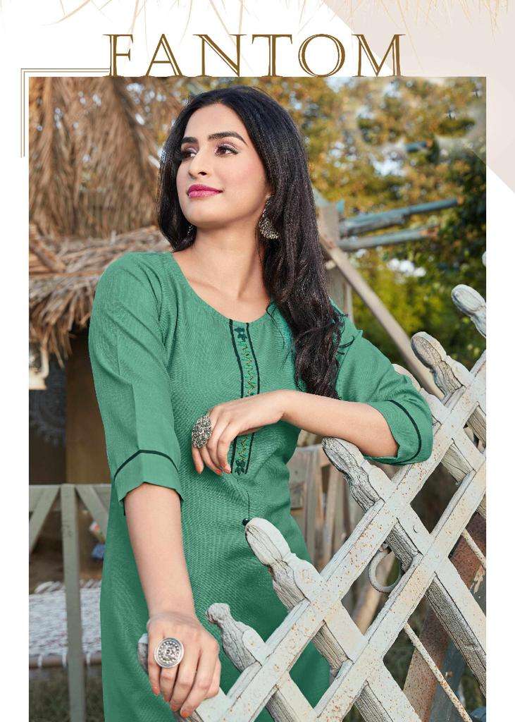 FANTOM BY 12 ANGEL 1001 TO 1006 SERIES BEAUTIFUL STYLISH FANCY COLORFUL CASUAL WEAR & ETHNIC WEAR & READY TO WEAR HEAVY RUBY COTTON KURTIS WITH BOTTOM AT WHOLESALE PRICE