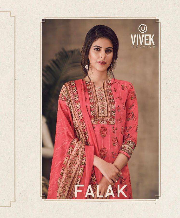FALAK BY VIVEK FASHION 1001 TO 1007 SERIES BEAUTIFUL STYLISH SHARARA SUITS FANCY COLORFUL CASUAL WEAR & ETHNIC WEAR & READY TO WEAR CAMBRIC COTTON DIGITAL PRINTED DRESSES AT WHOLESALE PRICE