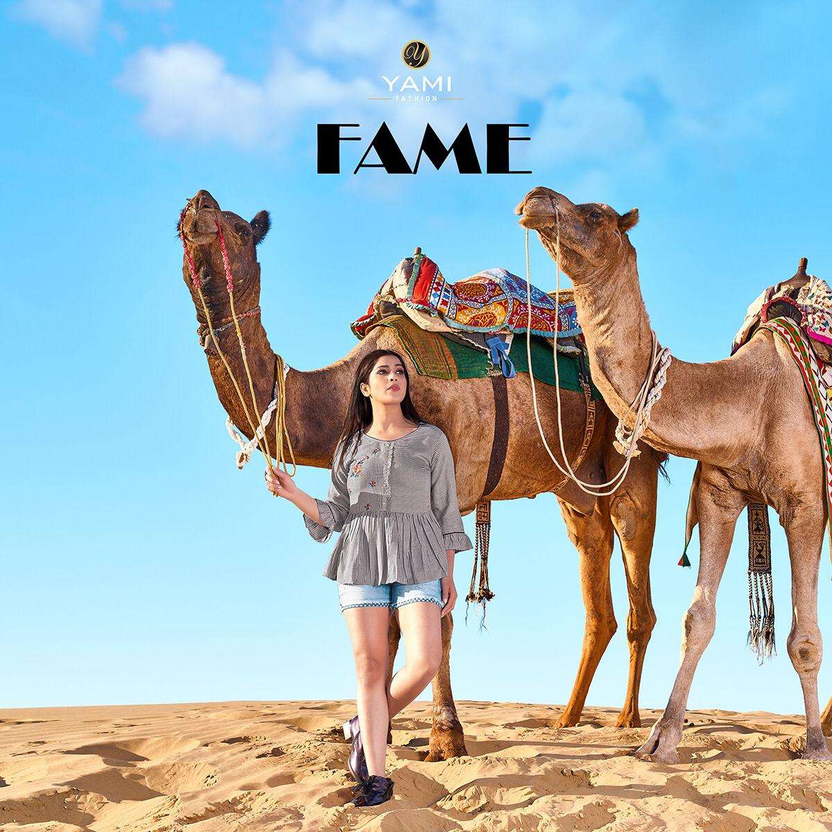 FAME BY YAMI FASHION 5171 TO 5179 SERIES DESIGNER STYLISH FANCY COLORFUL BEAUTIFUL PARTY WEAR & ETHNIC WEAR COLLECTION RAYON EMBROIDERY TOPS AT WHOLESALE PRICE