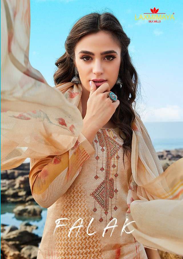 FALAK BY LAXMIMAYA SILK MILLS 1188 TO 1197 SERIES BEAUTIFUL STYLISH SHARARA SUITS FANCY COLORFUL CASUAL WEAR & ETHNIC WEAR & READY TO WEAR PURE JAM SILK DIGITAL PRINTED DRESSES AT WHOLESALE PRICE