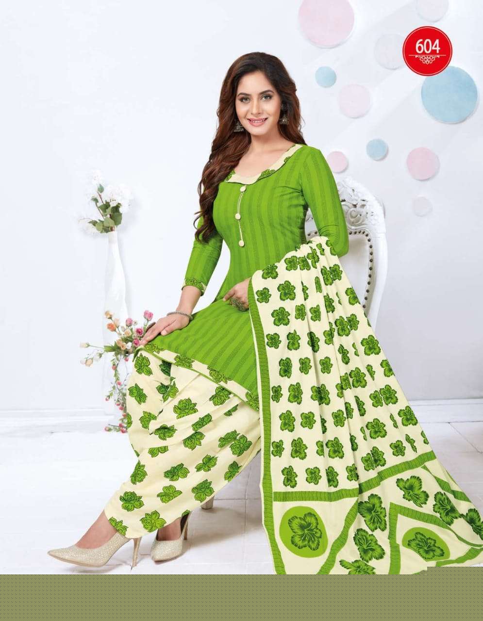 GEET PATIALA VOL-6 BY BAALAR 603 TO 614 SERIES BEAUTIFUL SUITS STYLISH FANCY COLORFUL CASUAL WEAR & ETHNIC WEAR PURE COTTON PRINT DRESSES AT WHOLESALE PRICE