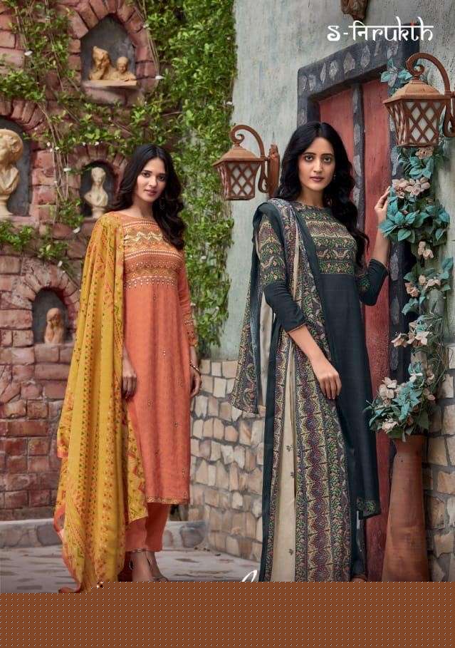 GULZAR BY S-NIRUKTH BEAUTIFUL SUITS COLORFUL STYLISH FANCY CASUAL WEAR & ETHNIC WEAR COTTON SATIN PRINT WITH WORK DRESSES AT WHOLESALE PRICE