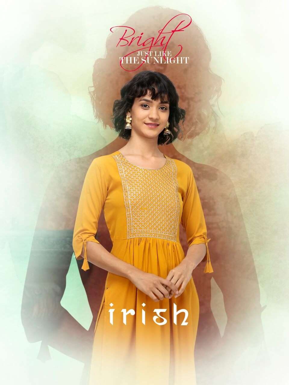 IRISH BY SYASII 090 TO 093 SERIES DESIGNER STYLISH FANCY COLORFUL BEAUTIFUL PARTY WEAR & ETHNIC WEAR COLLECTION POLY MAKHAN KURTIS AT WHOLESALE PRICE
