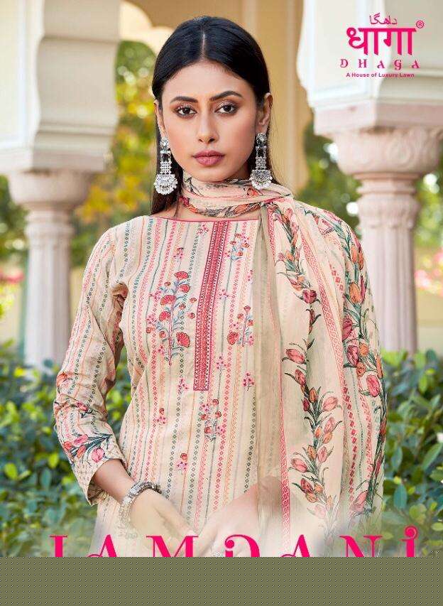 JAMDANI BY DHAGA 11001 TO 11006 SERIES BEAUTIFUL WINTER COLLECTION SUITS STYLISH FANCY COLORFUL CASUAL WEAR & ETHNIC WEAR PURE CAMBRIC COTTON DIGITAL PRINT WITH EMBROIDERY DRESSES AT WHOLESALE PRICE