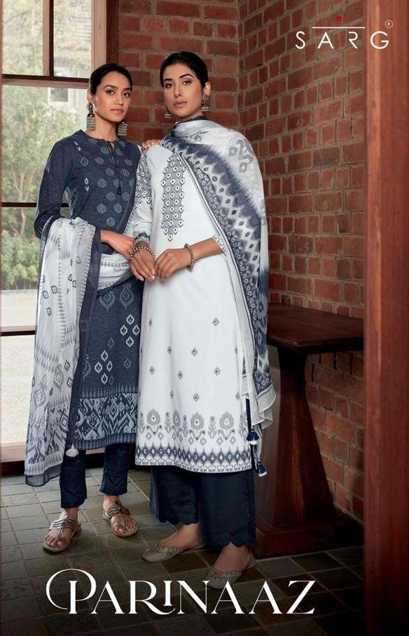 PARINAAZ BY SARG BEAUTIFUL COLORFUL STYLISH FANCY CASUAL WEAR & ETHNIC WEAR & READY TO WEAR CAMBRIC COTTON DIGITAL PRINT WITH WORK DRESSES AT WHOLESALE PRICE