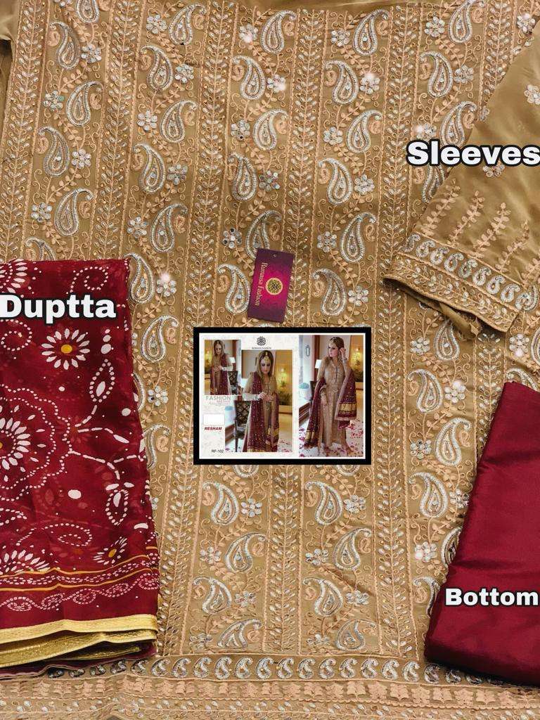 RESHAM BY RUMAISHA BEAUTIFUL PAKISTANI SUITS COLORFUL STYLISH FANCY CASUAL WEAR & ETHNIC WEAR GEORGETTE EMBROIDERED DRESSES AT WHOLESALE PRICE