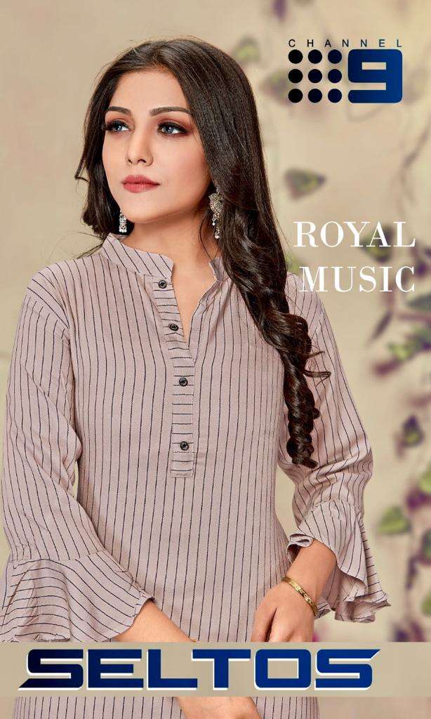 SELTOS BY C9 301 TO 304 SERIES DESIGNER STYLISH FANCY COLORFUL BEAUTIFUL PARTY WEAR & ETHNIC WEAR COLLECTION RAYON EMBROIDERY KURTIS WITH BOTTOM AT WHOLESALE PRICE