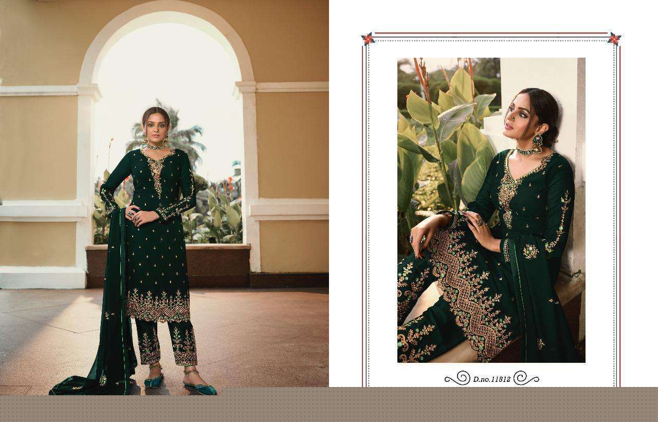 ZISA VOL-65 BY MEERA TRENDZ 11811 TO 11816 SERIES BEAUTIFUL SUITS COLORFUL STYLISH FANCY CASUAL WEAR & ETHNIC WEAR GEORGETTE WITH EMBROIDERY DRESSES AT WHOLESALE PRICE