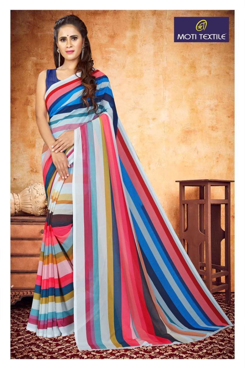 APSARA BY MOTI TEXTILE 1001 TO 1017 SERIES INDIAN TRADITIONAL WEAR COLLECTION BEAUTIFUL STYLISH FANCY COLORFUL PARTY WEAR & OCCASIONAL WEAR HEAVY GEORGETTE SAREES AT WHOLESALE PRICE