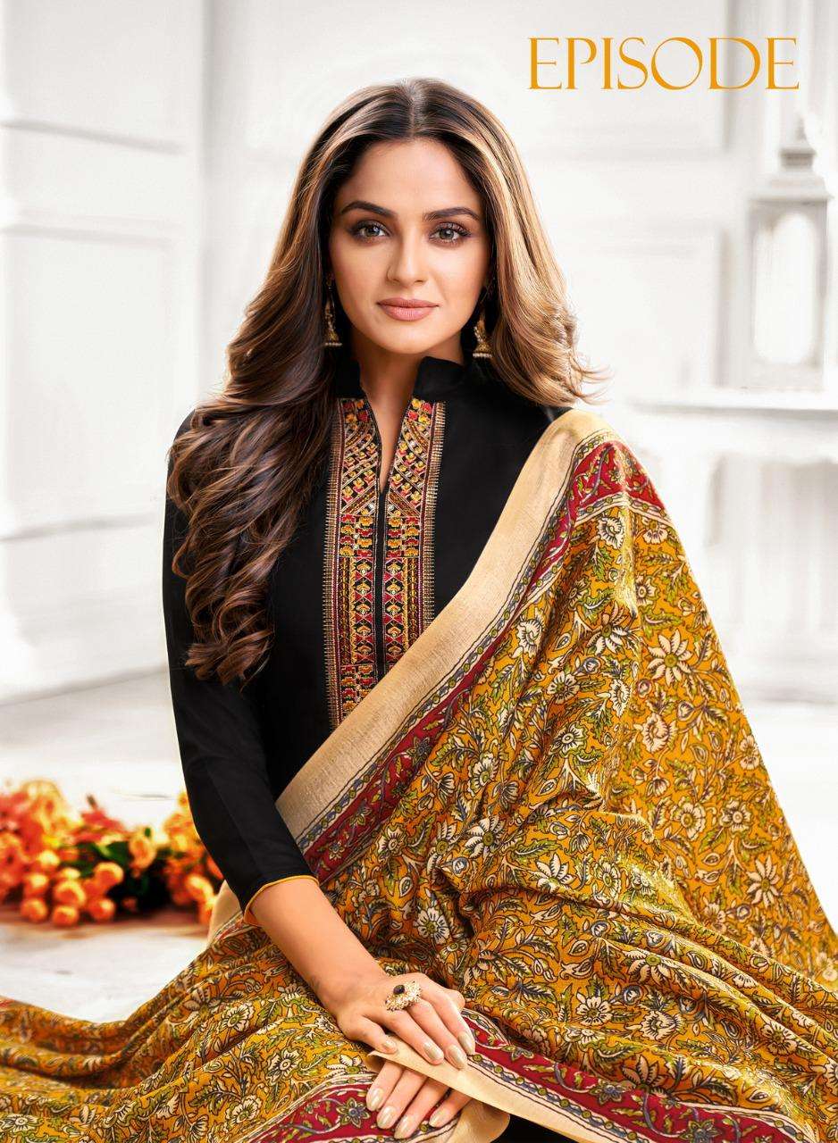 EPISODE BY SHAGUN LIFESTYLE 1001 TO 1012 SERIES BEAUTIFUL SUITS COLORFUL STYLISH FANCY CASUAL WEAR & ETHNIC WEAR SLUBBY COTTON DRESSES AT WHOLESALE PRICE